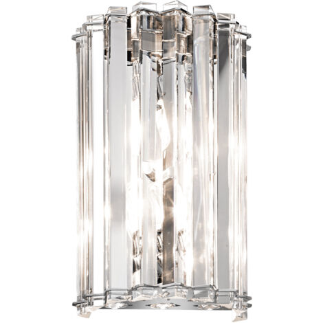 Elstead Crystal Skye - Applique murale d'intérieur à 2 ampoules, chrome, cristal, G9 (1/5)