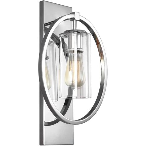Elstead Marlena - Applique murale à 1 lumière, chrome poli, E27 (1/5)