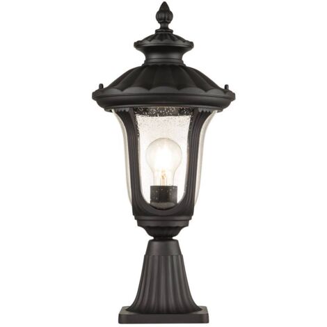 Elstead Chicago Borne lumineuse d'extérieur noir texturé, IP44 (1/5)
