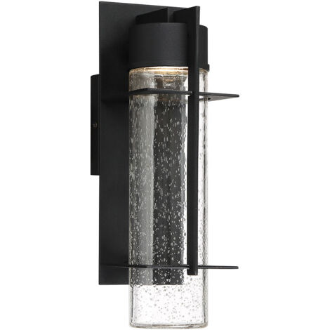 Elstead Quoizel Eames Applique d'extérieur moderne LED intégrée Earth Noir, 3000K, IP44 (1/5)
