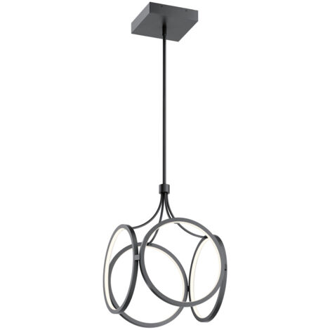 Elstead Kichler Ciri Plafonnier suspendu LED intégré noir mat, 3000K (1/5)