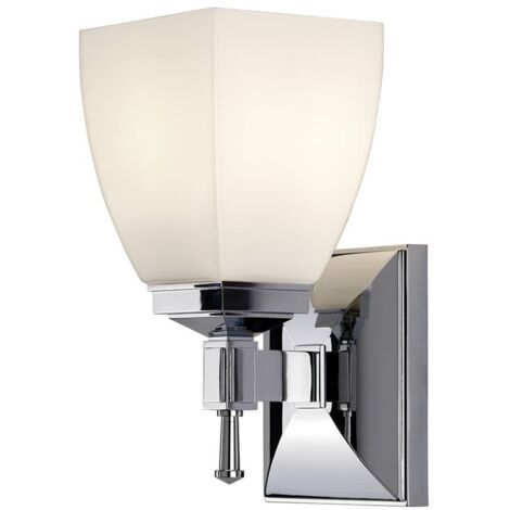 Elstead Shirebrook - Applique murale à 1 lumière pour salle de bain Chrome IP44, G9 (1/5)