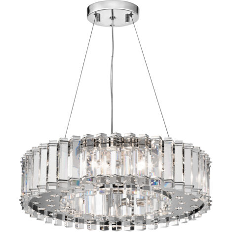 Elstead Crystal Skye - Lustre à 8 ampoules au fini chromé, G9 (1/5)