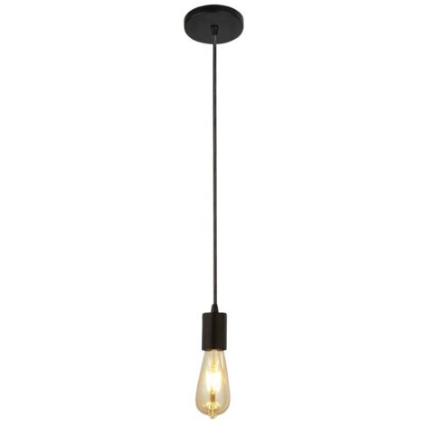 Searchlight Squiggle - Luminaire suspendu à 1 lumière noir mat, E27 (1/3)