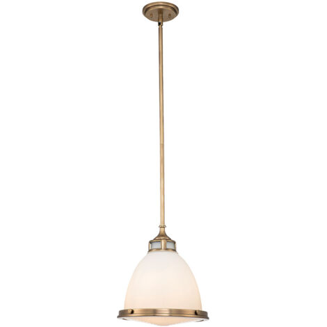 Elstead Hinkley Amelia Dome Pendant Plafonnier Héritage Laiton (1/5)
