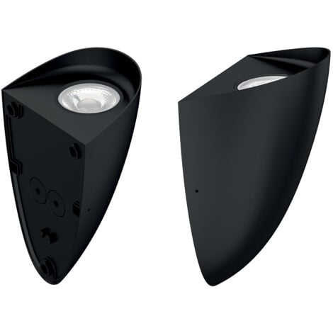 Elstead Vendela Applique d'extérieur affleurante noire, 3000K, IP65