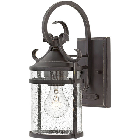 Casa Hinkley Outdoor Lanterne Murale 1 Lumière Olde Noir IP44 (1/4)
