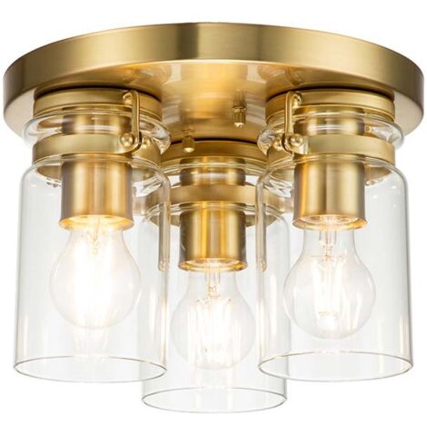 Elstead Kichler Brinley Shade Cluster Plafonnier Laiton Brossé (1/5)