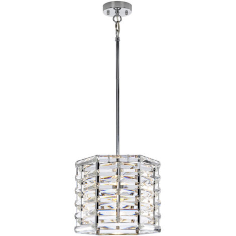 Luminaire suspendu à 1 lumière Elstead Shoal, nickel poli, E27 (1/5)
