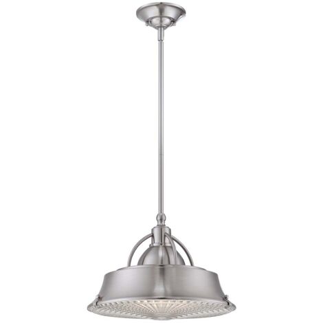 Elstead - Luminaire suspendu à 2 ampoules à dôme, nickel brossé, E27 (1/5)