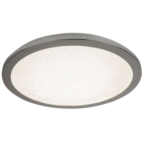 Searchlight Flush - Salle de bains à DEL intégrée à 1 lumière, chrome, blanc IP44 (1/3)