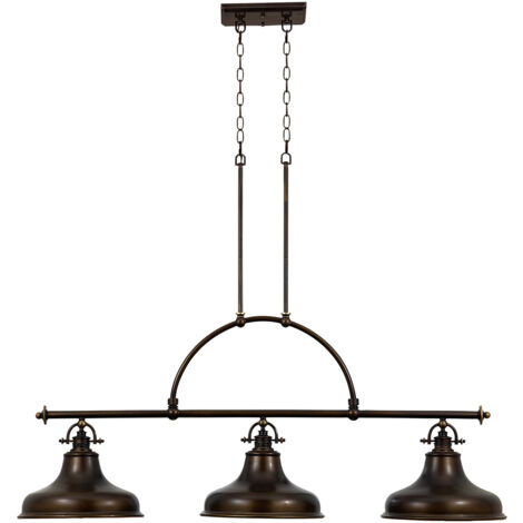 Elstead Emery - Luminaire suspendu à 3 ampoules au fini bronze palladien, E27 (1/5)