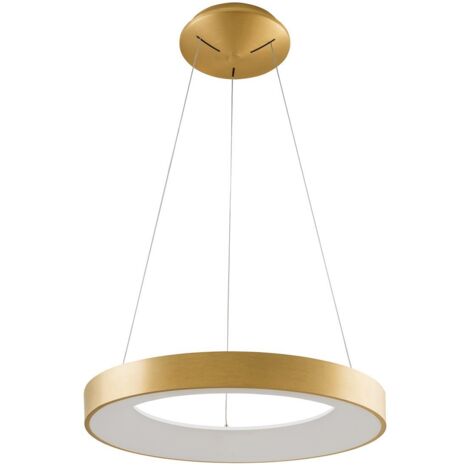 Italux Giulia - Suspension LED Moderne Or Brossé, Blanc Chaud 3000K 2200lm (1/3)