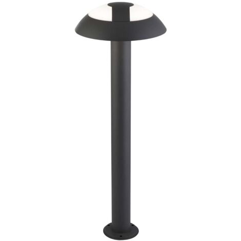 Poteau LED extérieur Searchlight Mushroom (hauteur 730 mm) - Gris foncé (1/3)