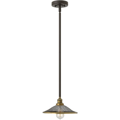 Elstead Rigby - Luminaire suspendu à 1 ampoule en forme de dôme Buckeye Bronze, E27 (1/3)