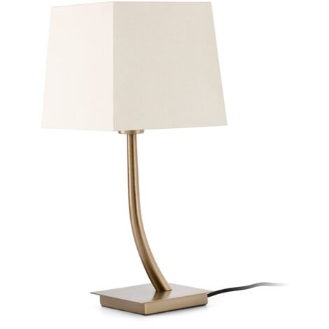 Faro Rem - Lampe de table 1 lumière or antique - abat-jour non inclus, E27 (1/5)