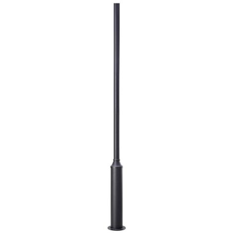 Lampadaire d'extérieur en aluminium noir 220 cm – Compatible avec ampoules – Pour éclairage jardin, terrasse et allées – Markslojd (1/4)