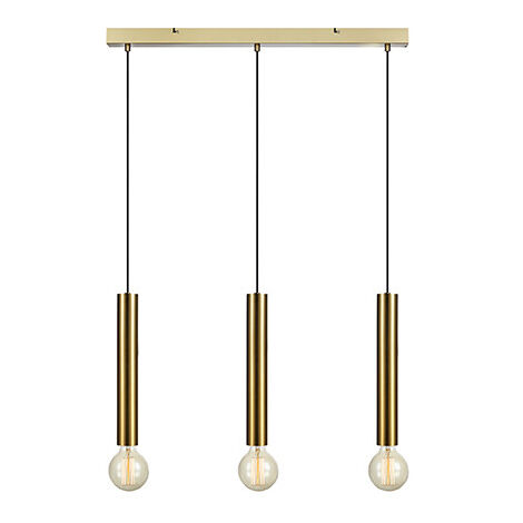 Markslojd SENCILLO Plafond Suspension Bar 3 Lumière Laiton (1/3)