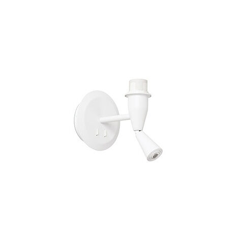 Faro MAMBO - Liseuse Applique Murale Blanc, E27, 3000K