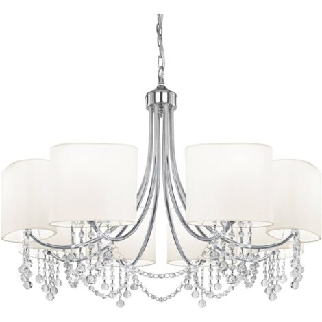 Searchlight Nina - Lustre à 8 ampoules au fini chromé, E14 (1/2)