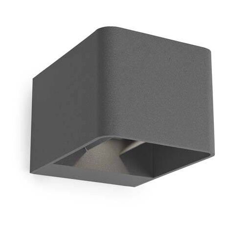 Leds-C4 Wilson - Applique Murale Extérieure LED Up Down Gris Urbain 855lm 3000K IP65