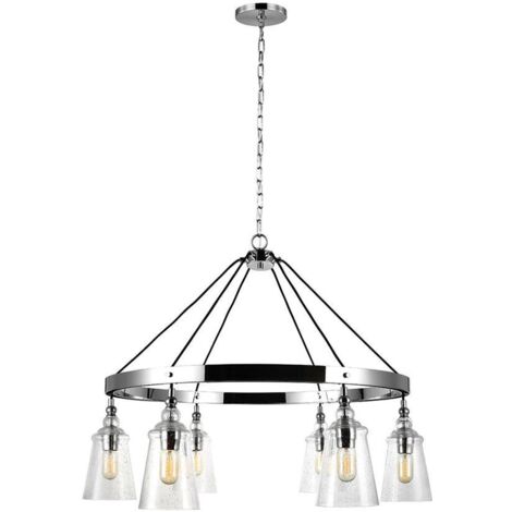 Loras Lustre Feiss 6 Lumières Chrome (1/5)