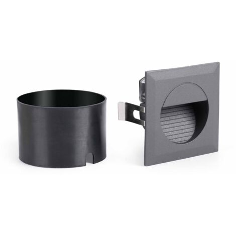 Faro Mini - Applique murale extérieure à LED encastrable gris foncé IP44