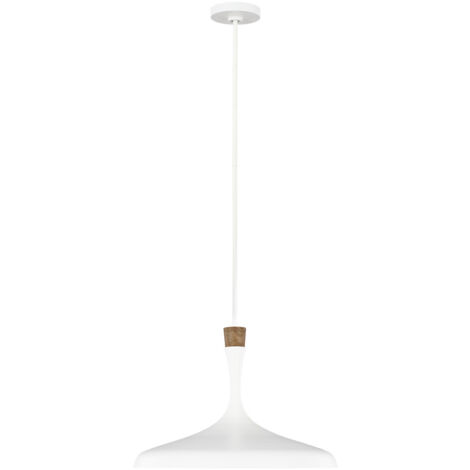 Suspension à 1 lumière Elstead Darwin, blanc mat, E27 (1/5)