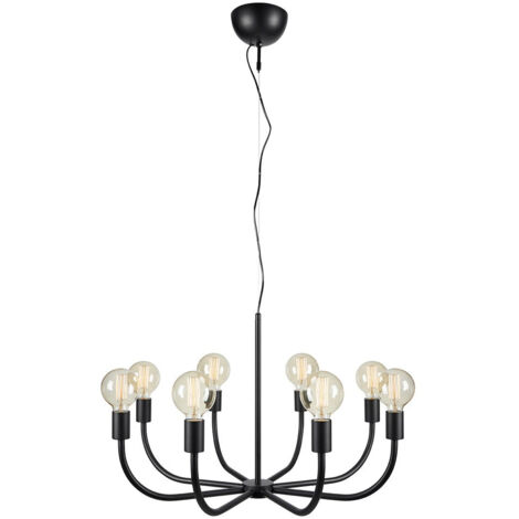 Markslojd AMISTOSO Plafonnier à bras multiples 8 lumières noir (1/3)