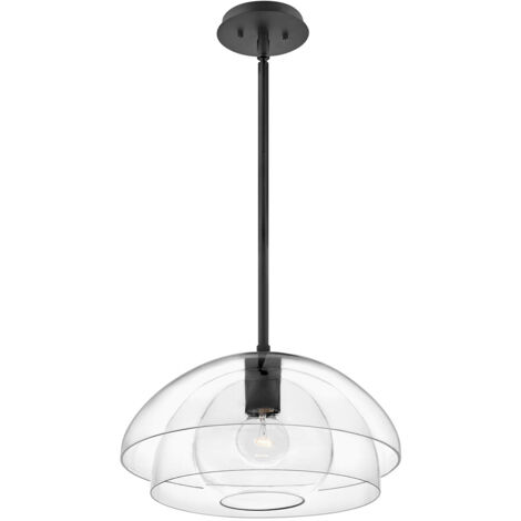 Elstead Hinkley Lotus Plafonnier Dome Suspension Noir (1/5)