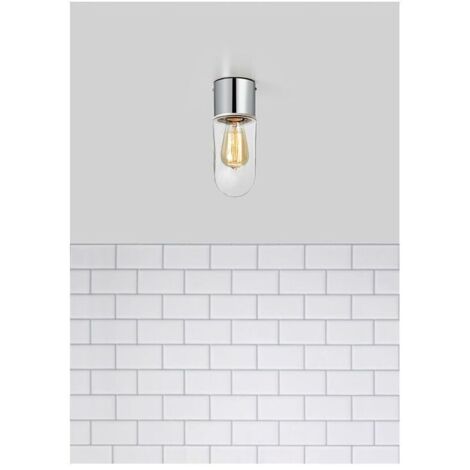 Markslojd ZEN - Plafonnier de salle de bain à 1 lumière, chrome IP44, E27 (1/2)