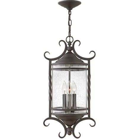 Casa Hinkley Outdoor Lanterne Guirlande 3 Lumières Olde Noir IP44 (1/4)