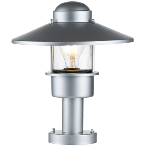 Elstead Klampenborg Borne lumineuse d'extérieur argentée, IP44 (1/4)