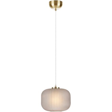 Markslojd SOBER Suspension Plafonnier 1 Globe Light Laiton Brossé, Fumée (1/3)