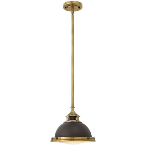 Elstead Amelia Mini luminaire suspendu à 1 lumière Buckeye Bronze (1/4)