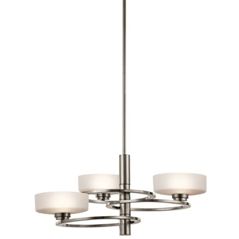 Elstead Aleeka - Lustre à bras multiples au fini étain classique à 3 ampoules, G9 (1/5)
