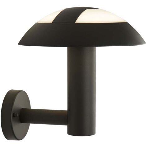 Applique murale d'extérieur à LED Searchlight Mushroom - Gris foncé (1/3)
