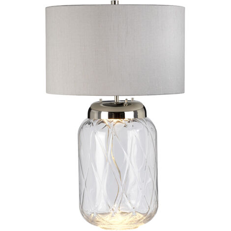 Sola Lampe de table à 2 lumières Travail du métal Nickel poli (1/5)