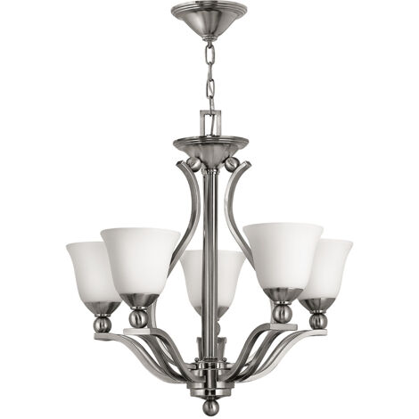 Elstead Bolla - Lustre à 5 bras multiples au fini nickel brossé, E27 (1/5)