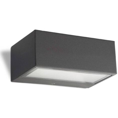 Leds-C4 Nemesis Aluminium - Applique murale d'extérieur à 1 lumière Gris urbain IP44 (1/5)