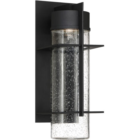Elstead Quoizel Eames Applique d'extérieur moderne LED intégrée Earth Noir, 3000K, IP44 (1/5)