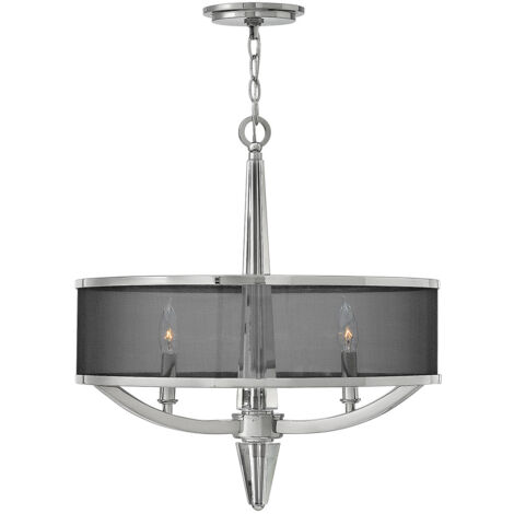 Ascher Suspension à 3 ampoules Hinkley, nickel poli (1/5)