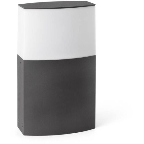 Faro Datna - Borne d'extérieur à 1 lumière, blanc, gris foncé IP44, E27 (1/4)