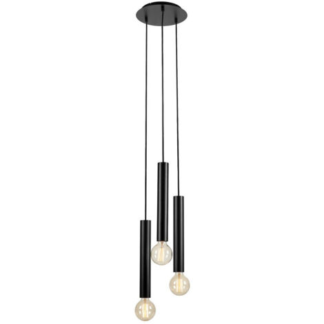 Markslojd SENCILLO Cluster Drop Plafonnier Rond 3 Lumières Noir (1/3)