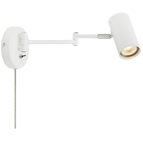 Markslojd COSTILLA Reading Wall Flex Arm 1 lumière blanc, nickel satiné (1/2)