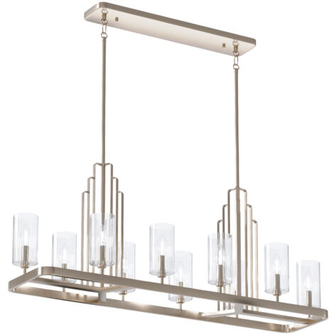 Elstead Kichler Kimrose Bar Pendant Plafonnier Nickel Poli (1/5)