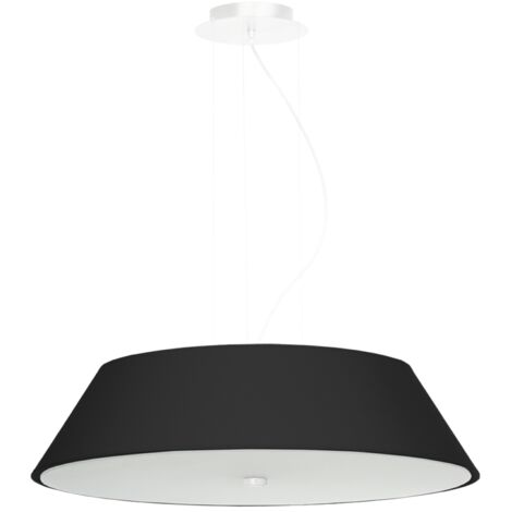 Sollux VEGA Suspension Cylindrique Noir 60cm E27 (1/5)