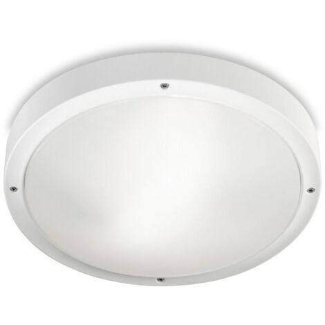 Leds-C4 Basic - Plafonnier LED Extérieur Rond Encastré Basic Blanc 36cm 3395lm 4000K IP65 (1/4)