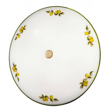 Kolarz NONNA - Plafonnier affleurant à motifs en verre de style cottage, laiton antique, 4x E27 (1/4)