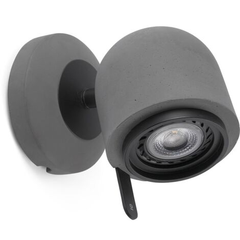 Faro Stone-1 - Projecteur mural réglable intérieur à 1 lumière, gris, GU10